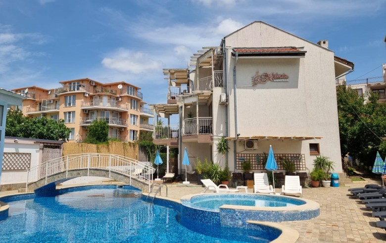 No commission: 1 BED ground floor apartment, 64 sq.m., in Melodie, St. Vlas, 200 m to the sea