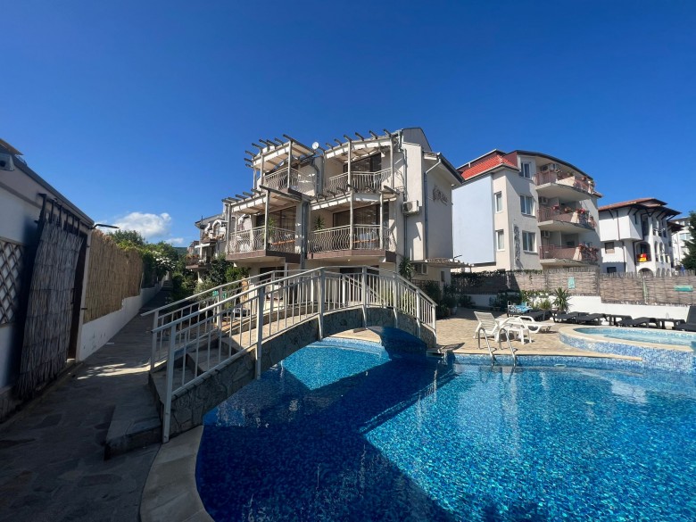 No commission: 2 BED ground floor apartment, 86,7 sq.m., in Melodie, St. Vlas, 200 m to the sea